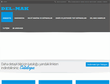 Tablet Screenshot of del-mak.com.tr